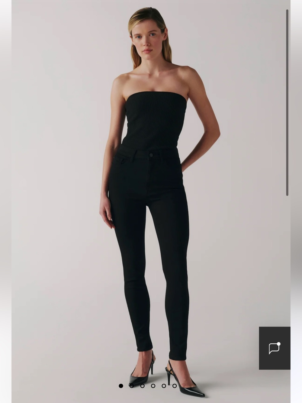 NWT Warp + Weft MXP Milan High Rise Skinny Jean in Black | Size 24